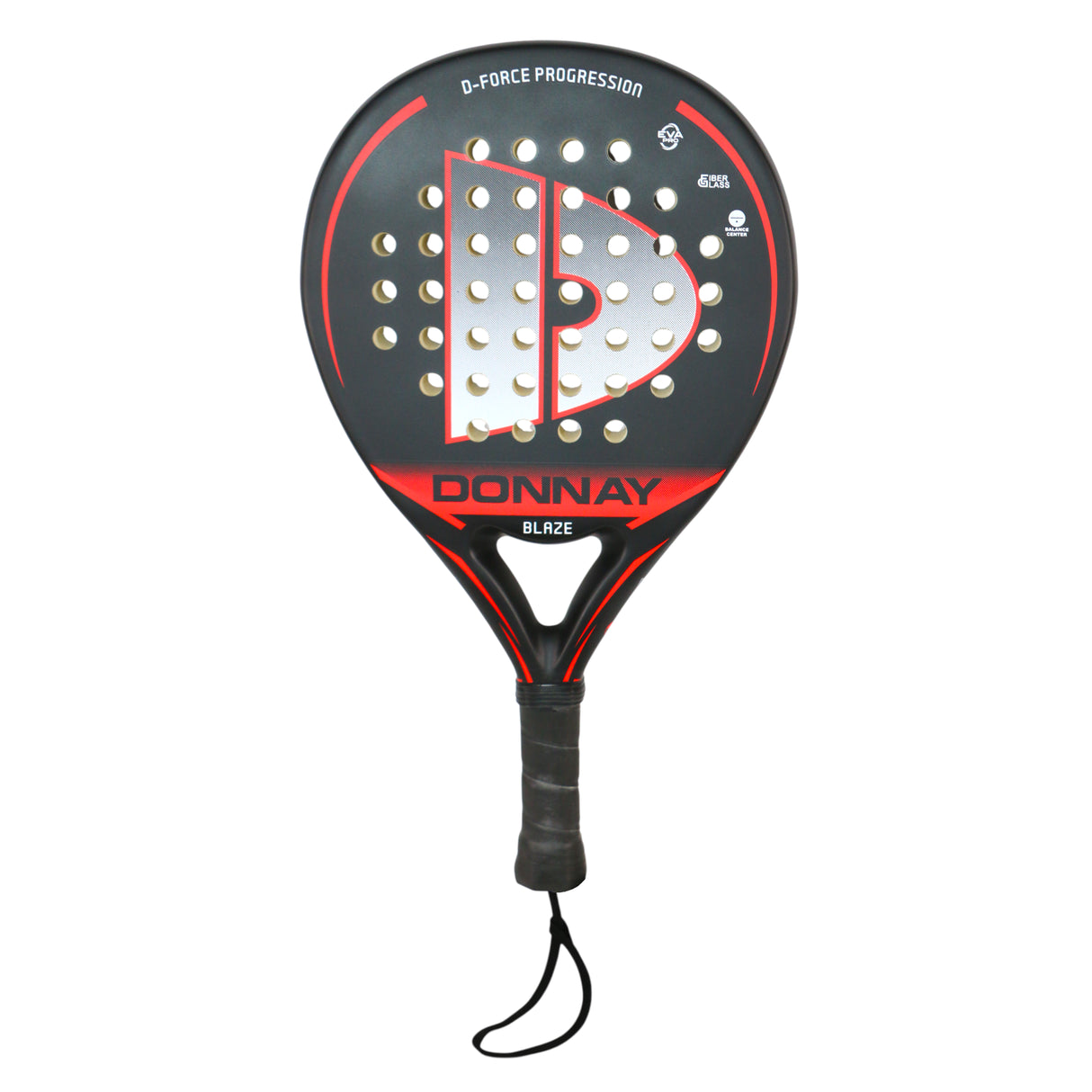 donny blaze padel racket carbon fiber black red
