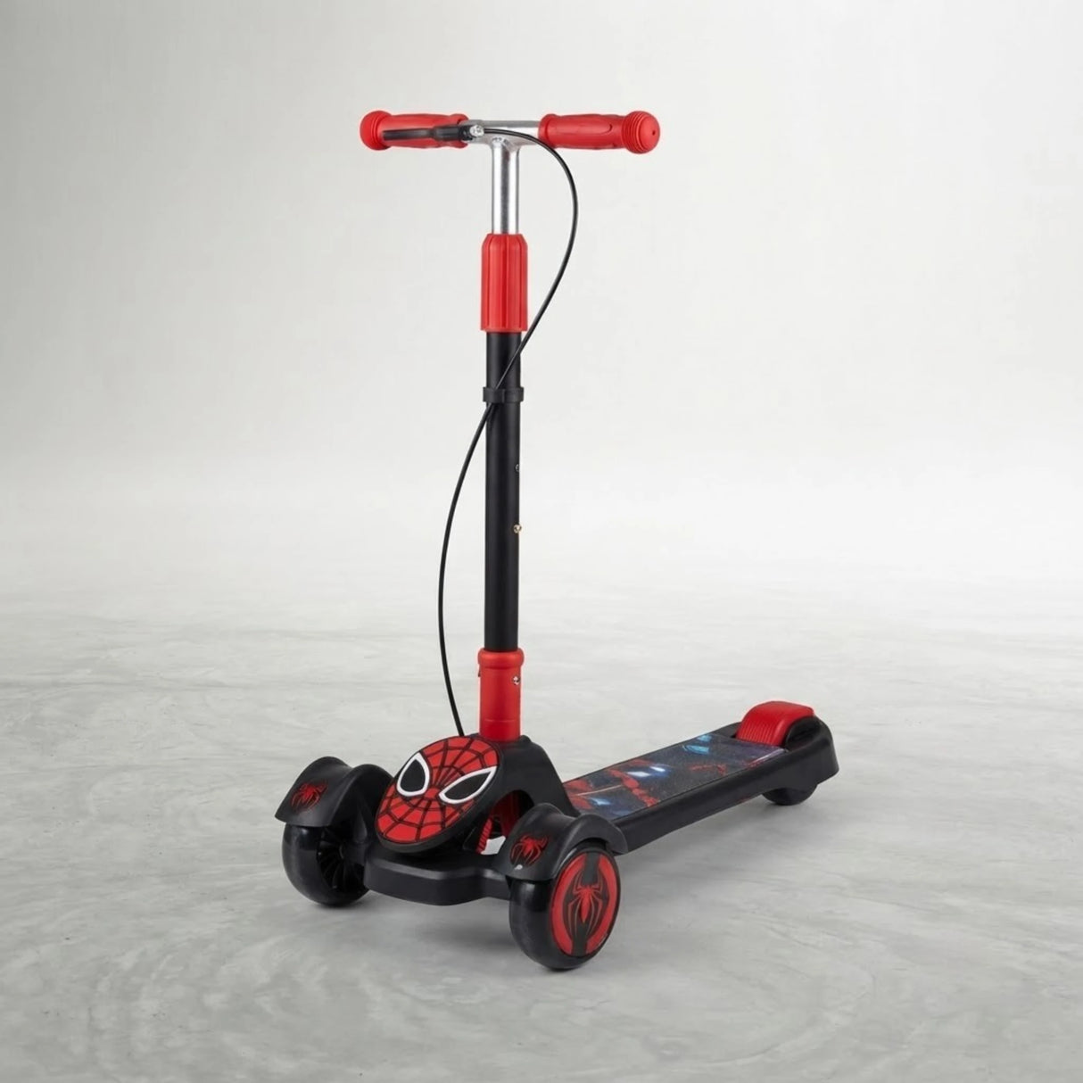 kids scooty spiderman china with hand brake
