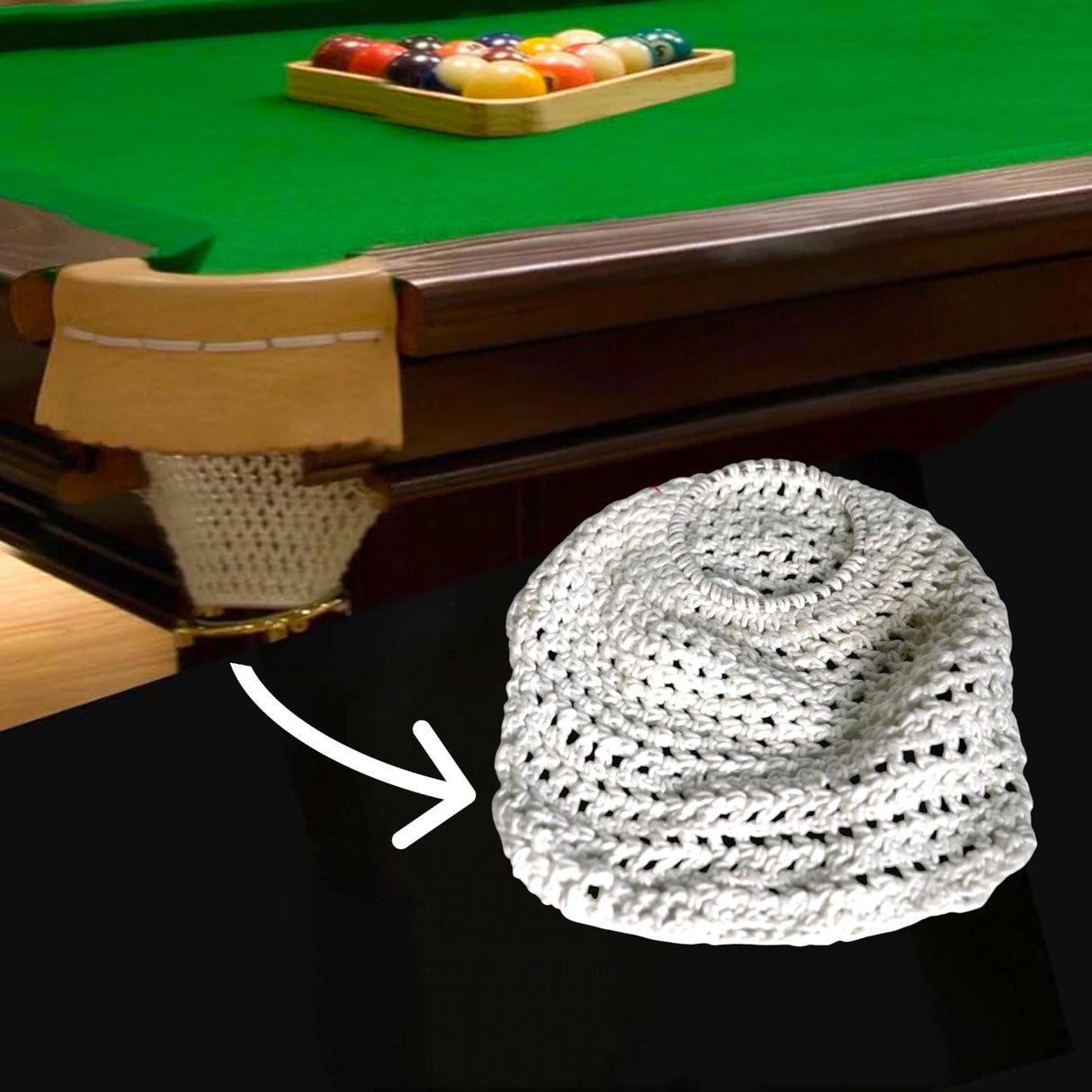 SNOOKER BILLIARD RAILLING POCKET