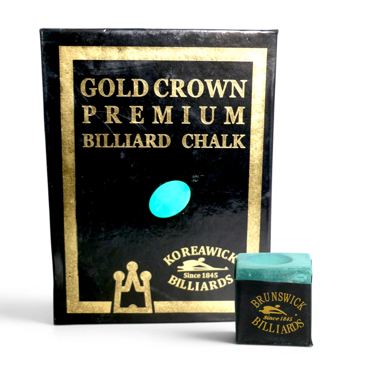 BILLIARD CHALK GOLD CROWN PREMIUM GREEN CHINA