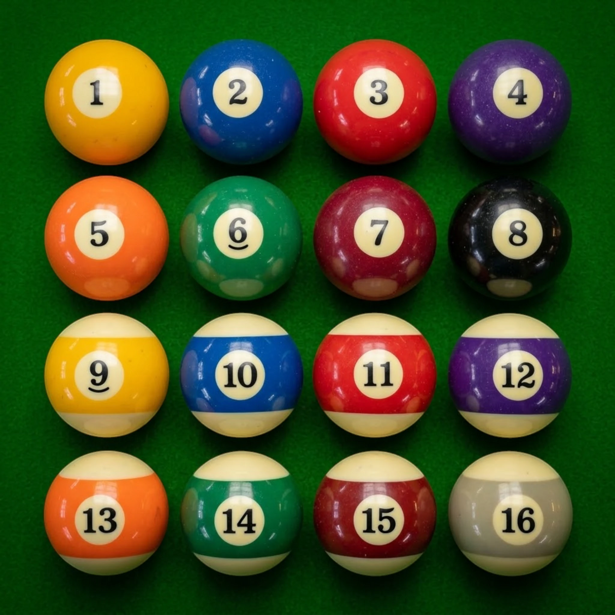 BILLIARD BALL SET MEDIUM CHINA
