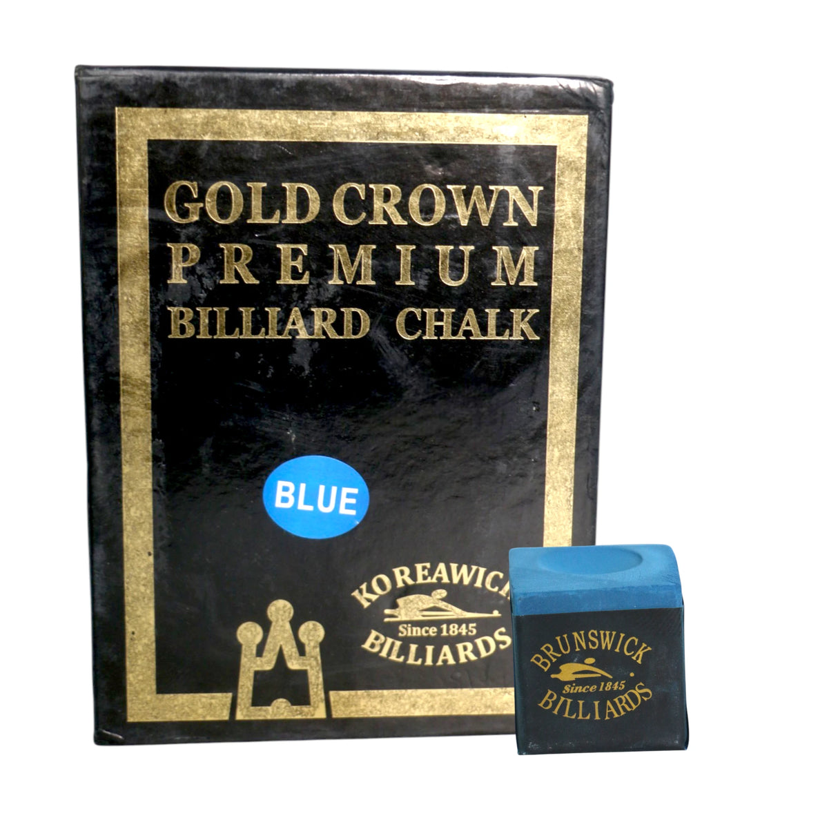 BILLIARD CHALK GOLD CROWN PREMIUM BLUE CHINA
