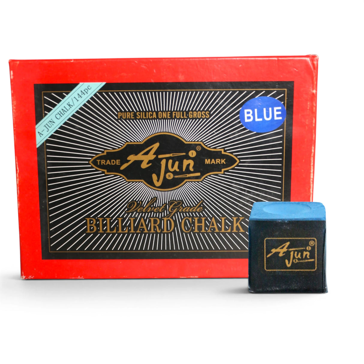 BILLIARD CHALK AJUN BLUE CHINA