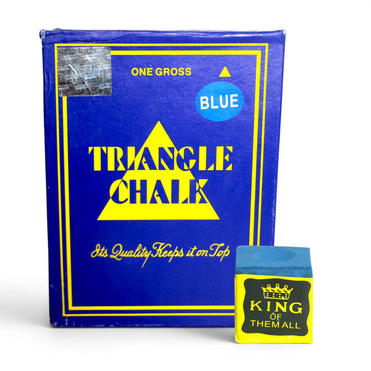 BILLIARD CHALK MASTER KING TRIANGLE BLUE CHINA