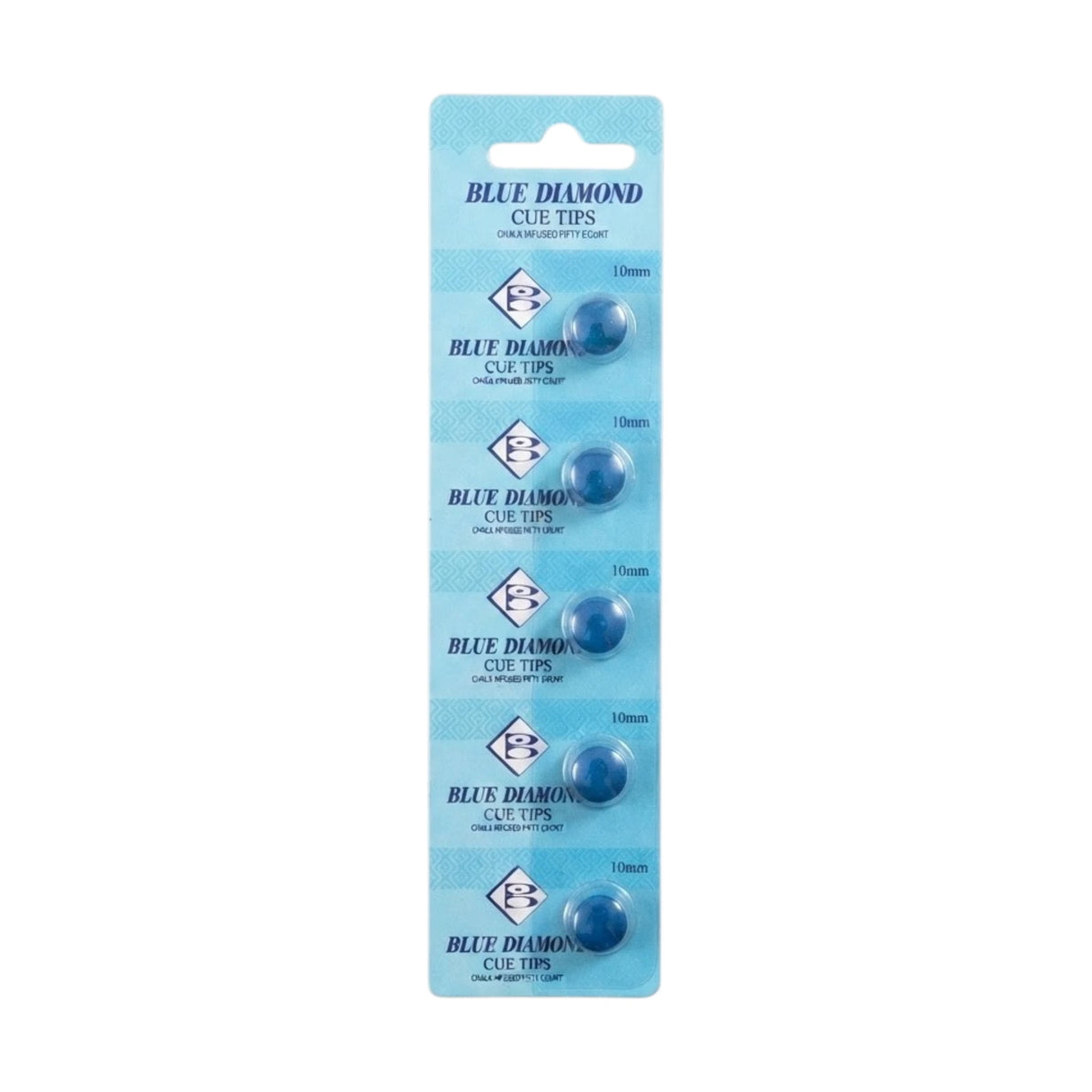 TIP BLUE DIAMOND 5PC CUE CARD PACK 10MM CHINA