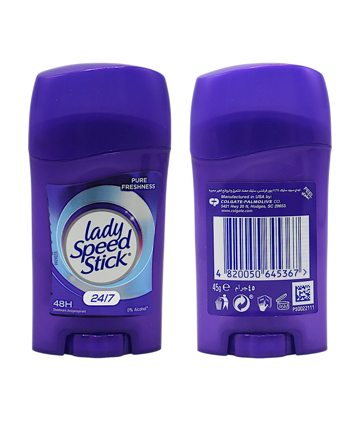 lady speed stick pure freshness 45g