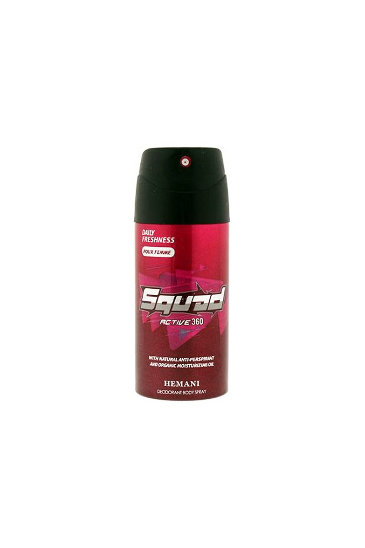 hemani squad active 360 deodorant body spray 150ml for women