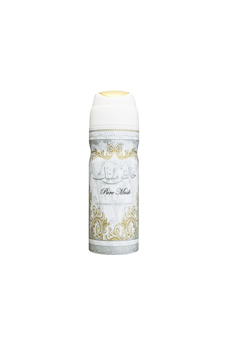 lattafa body spray pure musk 200ml