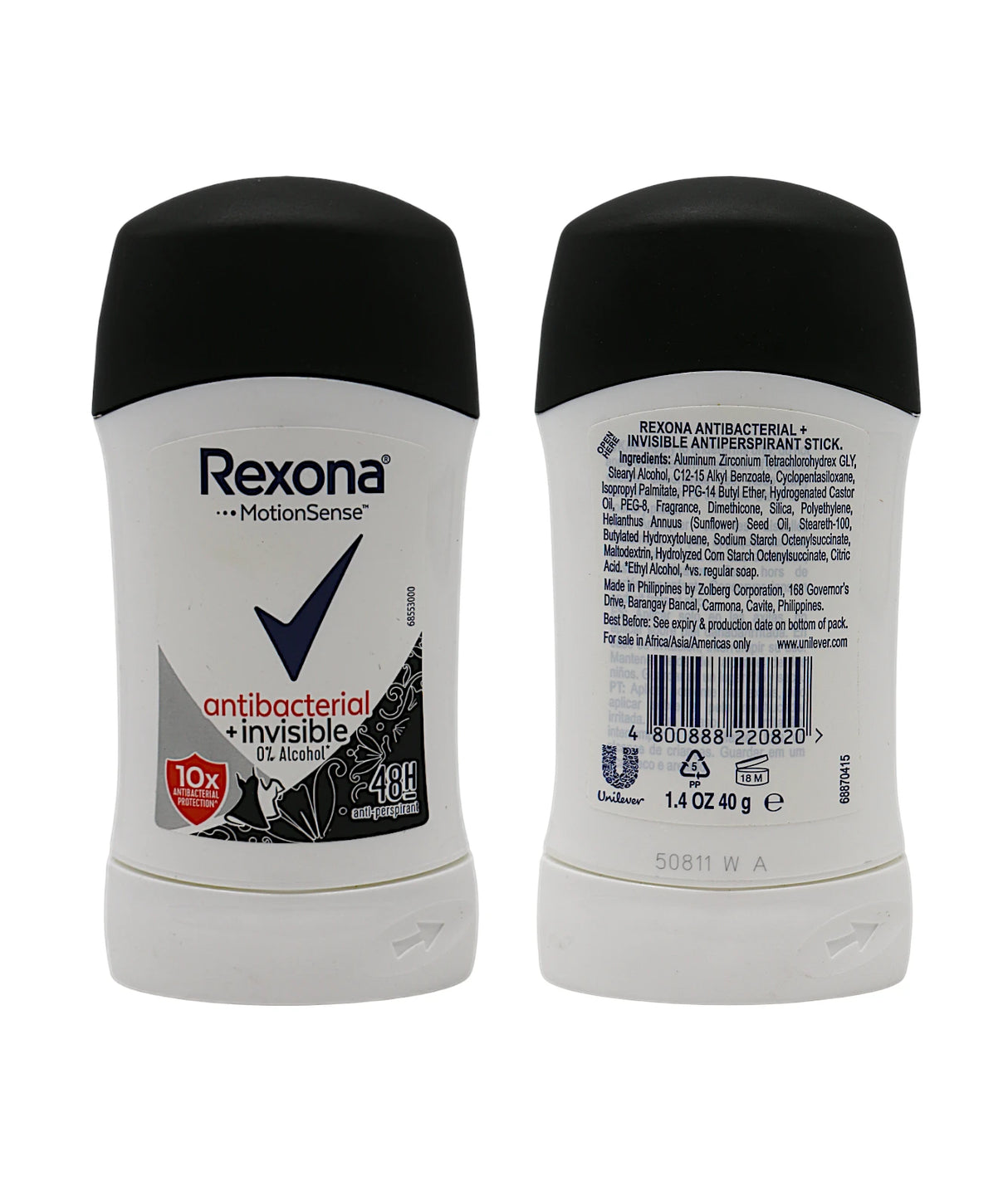 rexona roll on stick antibacterial 40g