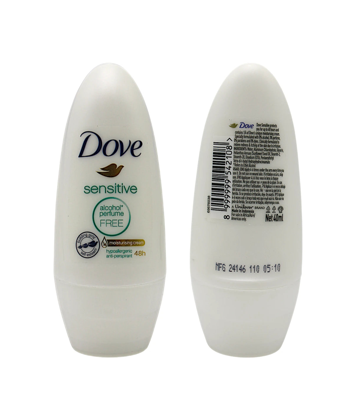 dove roll on sensitive 40ml