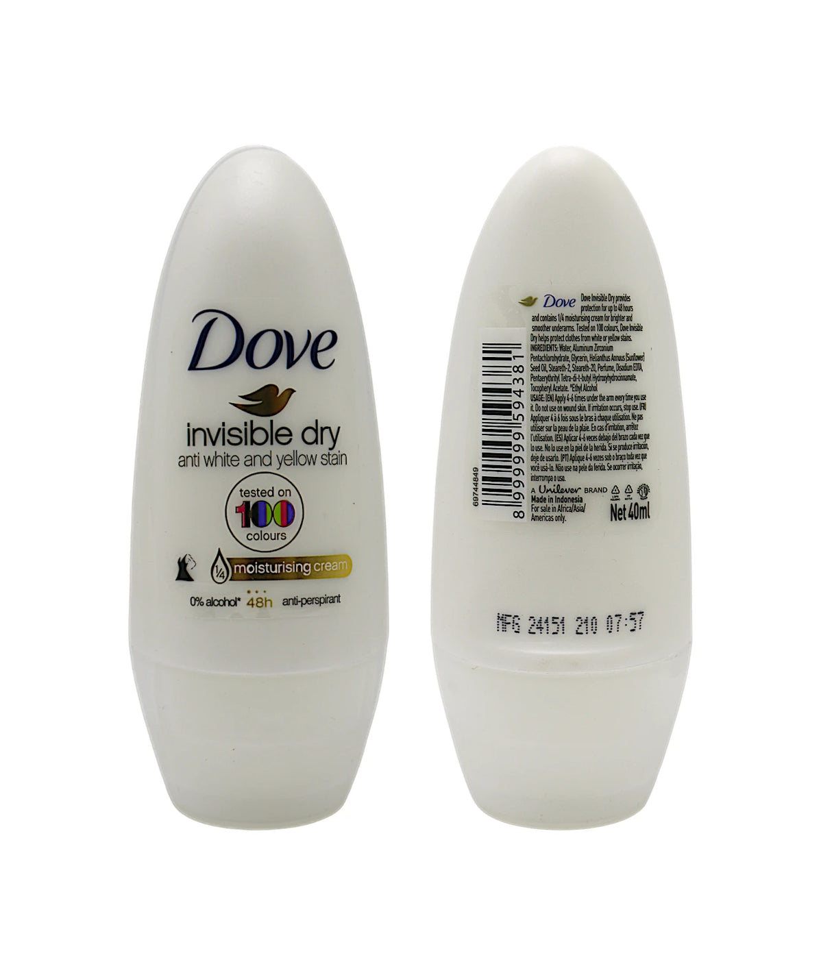dove roll on invisible dry 40ml