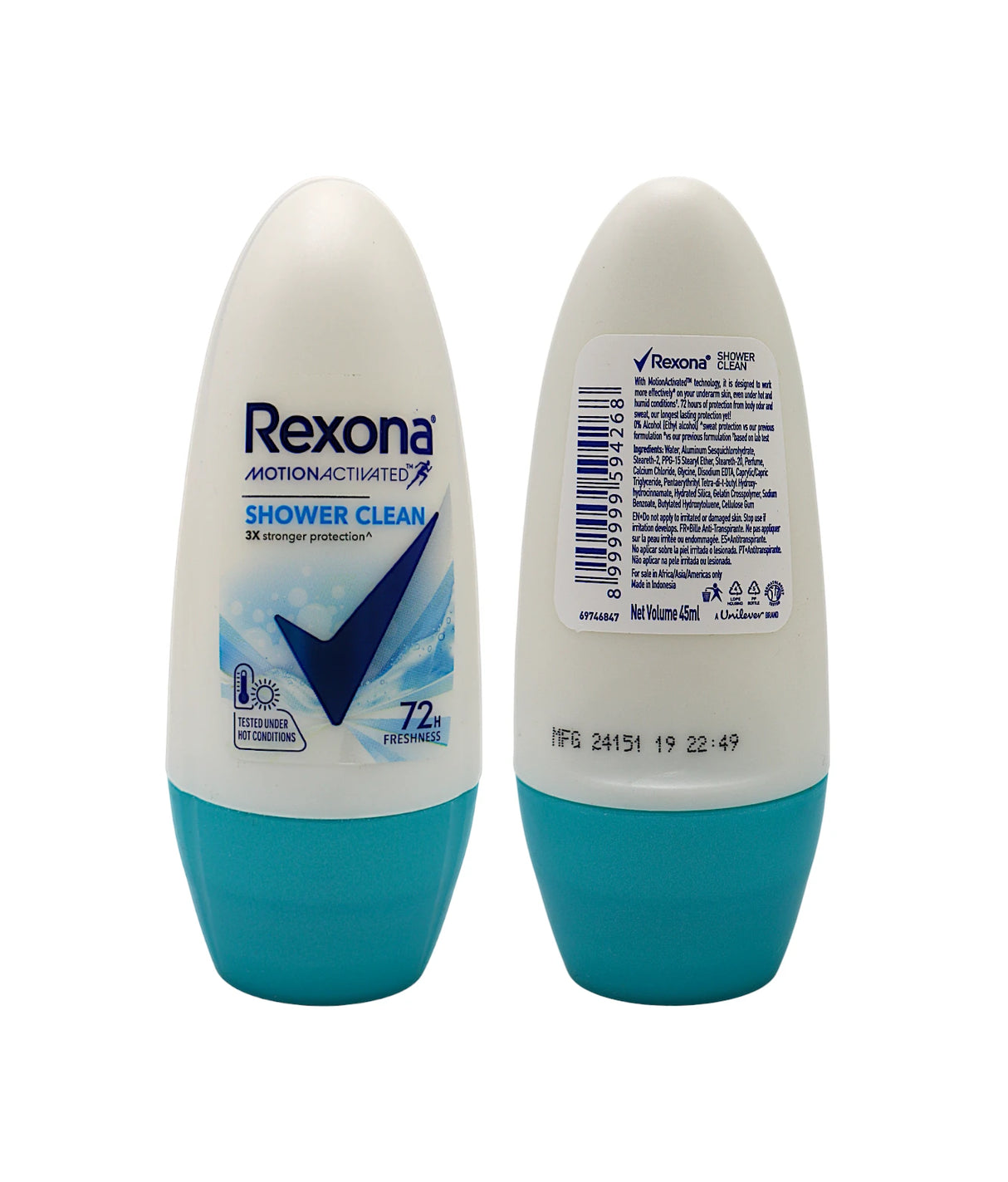 rexona roll on shower clean 45ml