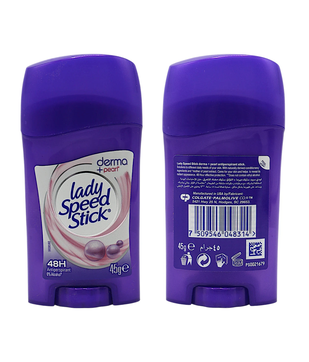 lady speed stick derma pearl 45g