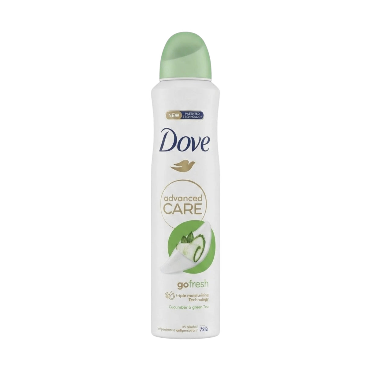 dove body spray cucumber & green tea 250ml