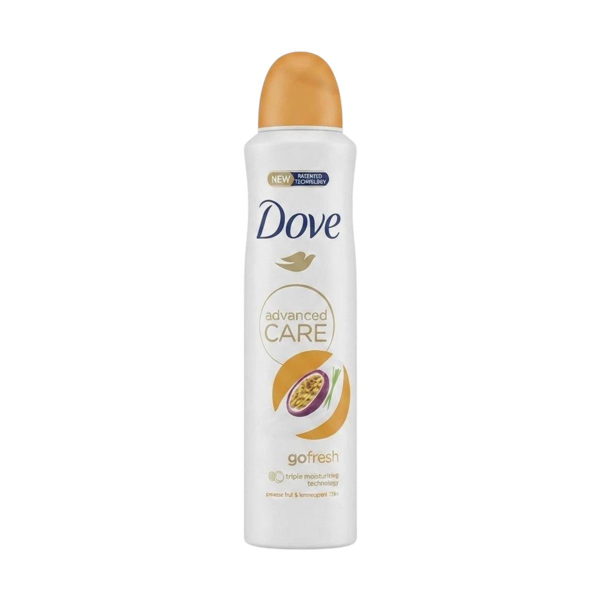 dove body spray passion fruit & lemongrass 250ml