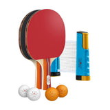 TABLE TENNIS RACKET SET 4PC 6BALL POST NET CHINA