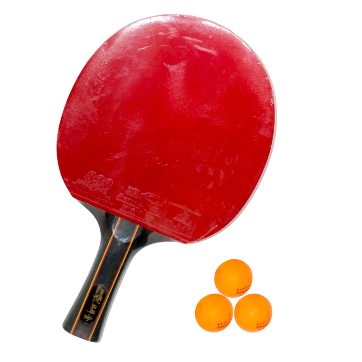TABLE TENNIS RACKET 2PC WITH 3BALLS FANKE FK-207 CRYSTAL PACK CHINA