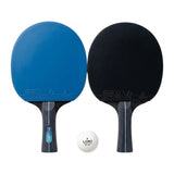 TABLE TENNIS RACKET 2PC 2BALLS BLACK LOKI K5000 CHINA