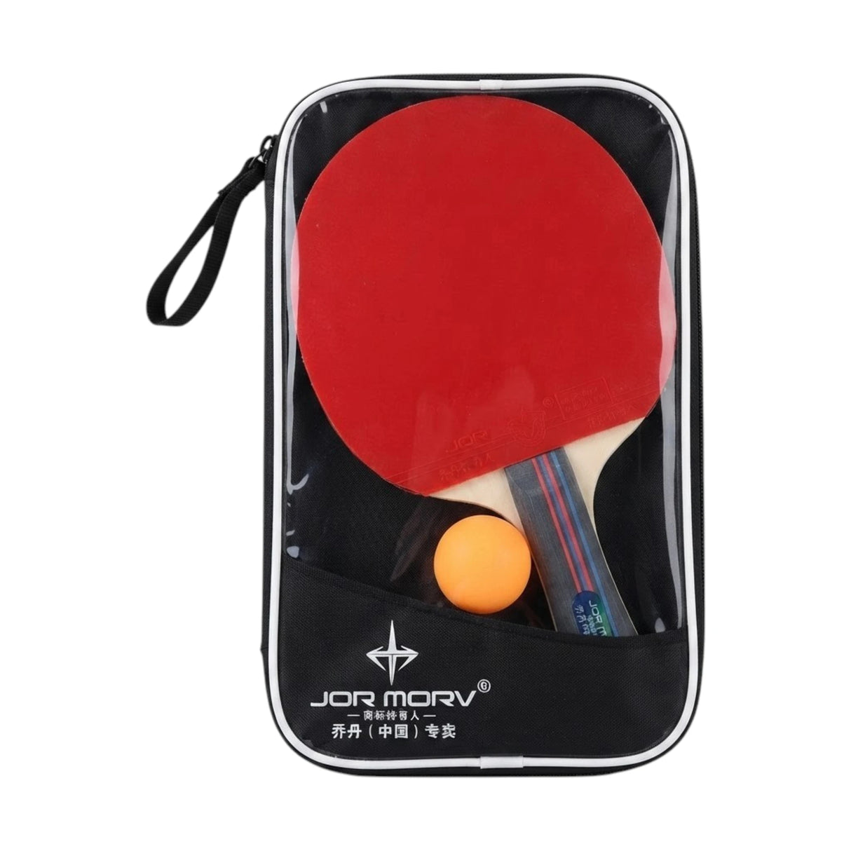 TABLE TENNIS RACKET 2PC 3BALLS CRYSTAL BAG JOR MORV JOR-6100 M003 CHINA