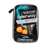 TABLE TENNIS RACKET 2PC 3 BALLS CRYSTAL BAG DEERWAY CHINA