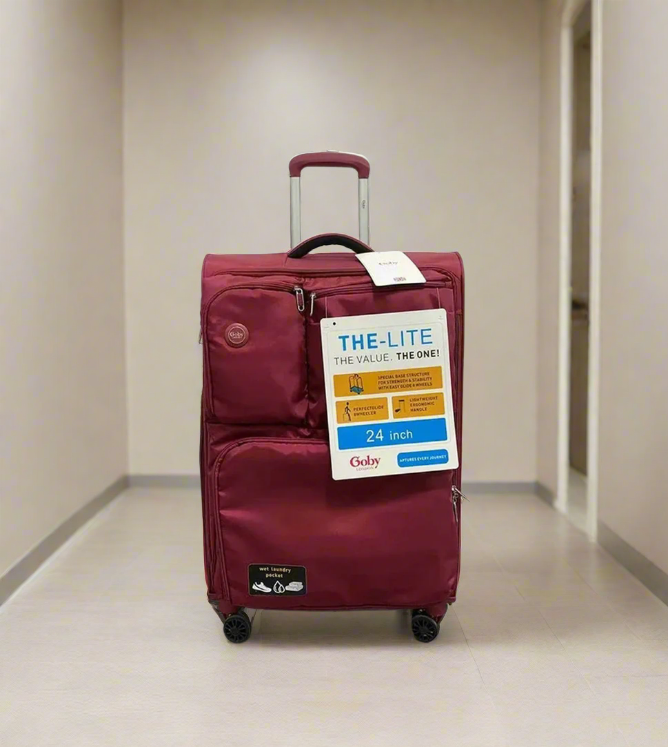 goby luggage trolley travel bag 2 handle 24" china d806