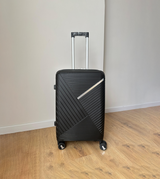 fiber luggage trolley travel bag 2 handle 24" china d809