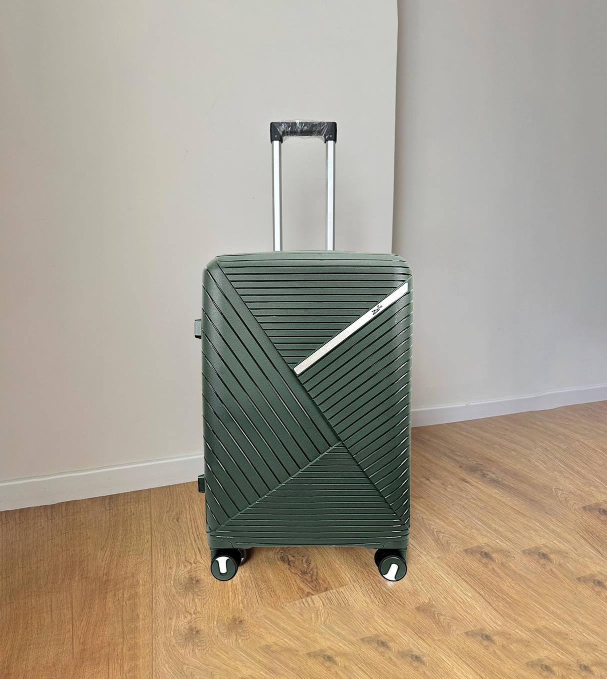 fiber luggage trolley travel bag 2 handle 24" china d809