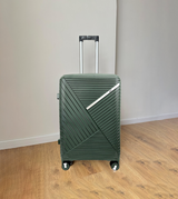 fiber luggage trolley travel bag 2 handle 24" china d809