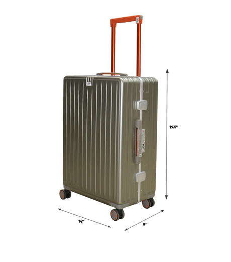 fiber luggage trolley suitcase 19.5" china
