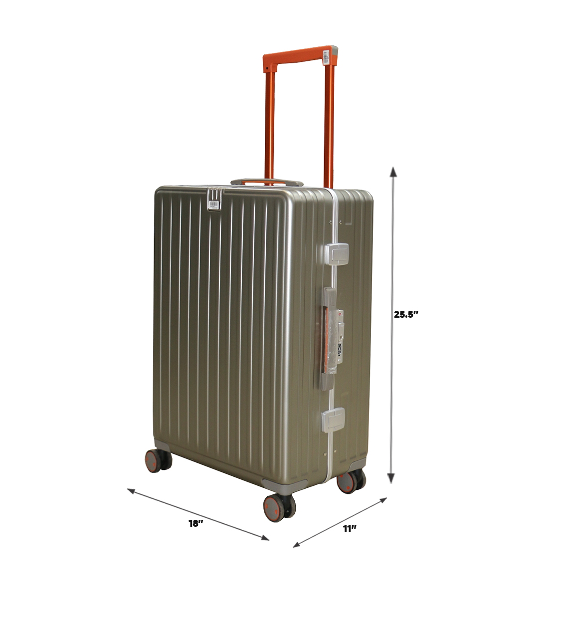 fiber luggage trolley suitcase 25.5" china