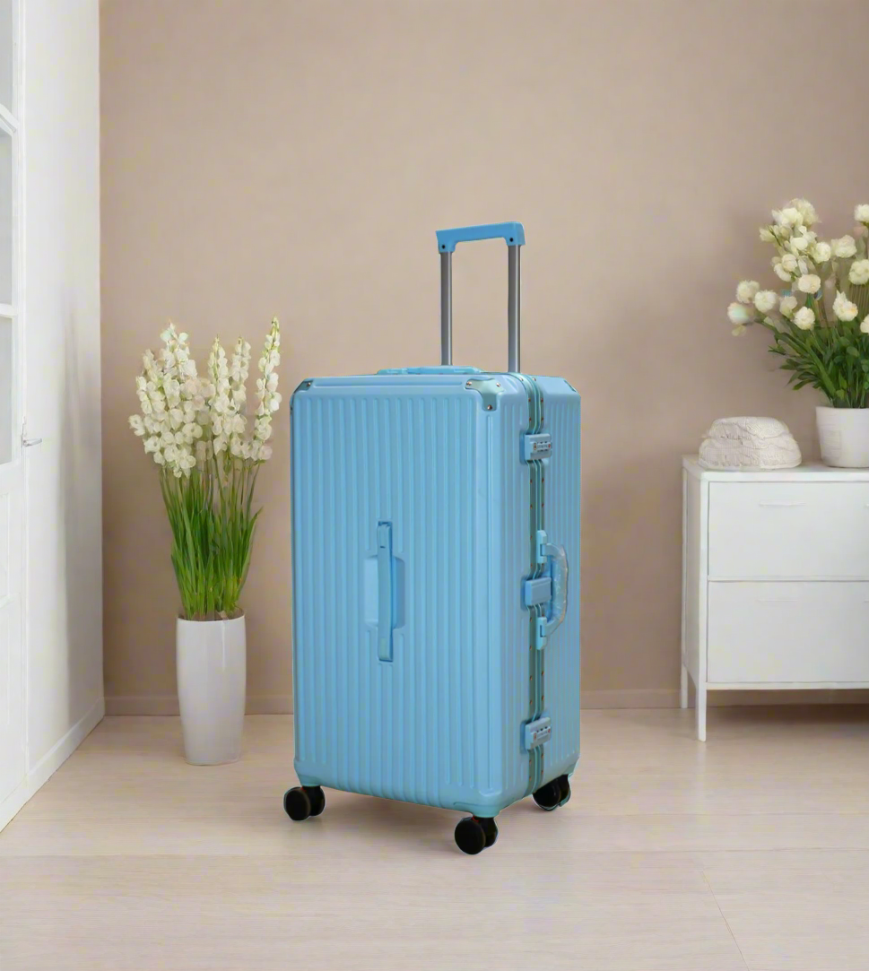 suitcase 3 handles, usb & glass holder 25.5" china