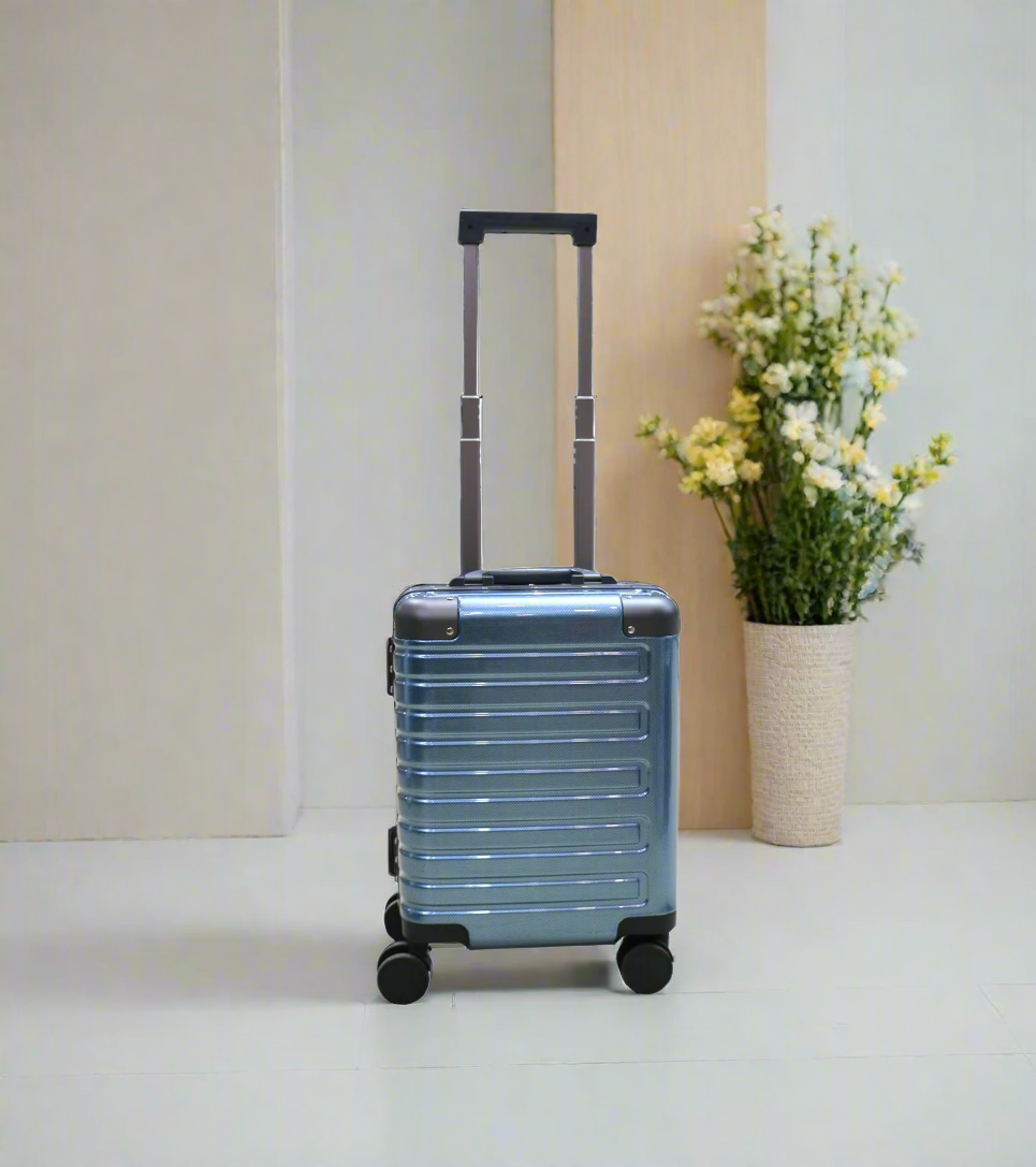 fiber luggage trolley suitcase pilot bag 16" china
