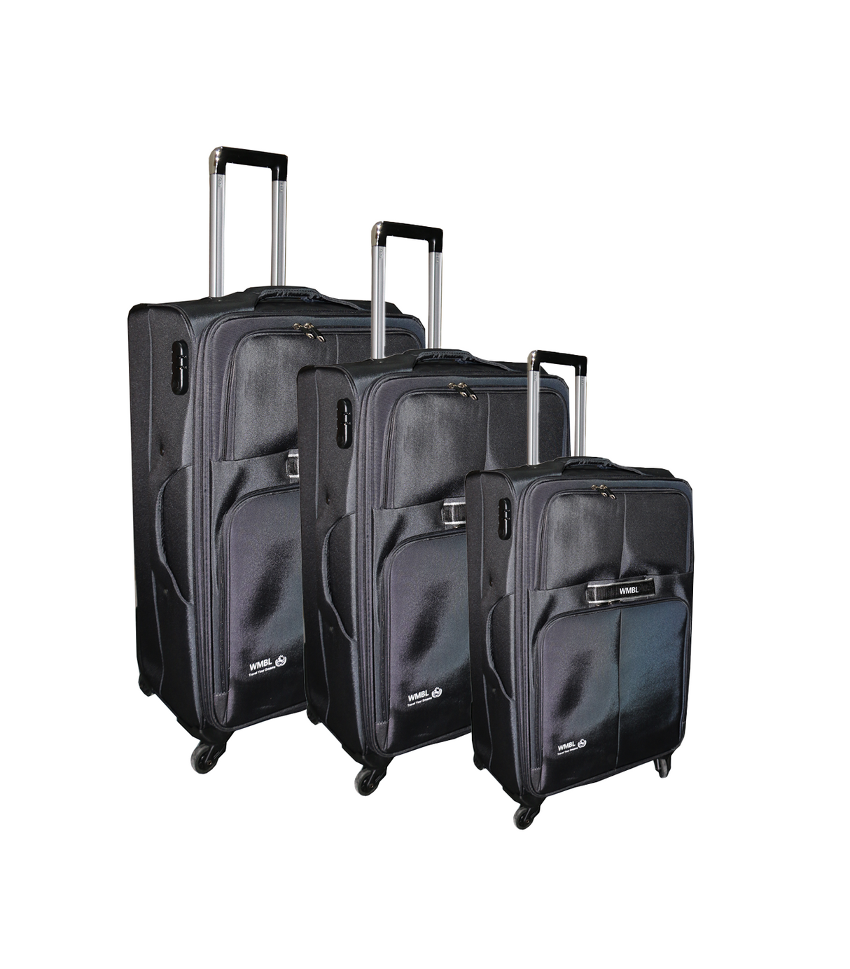 wmbl luggage trolley travel bag set china d083