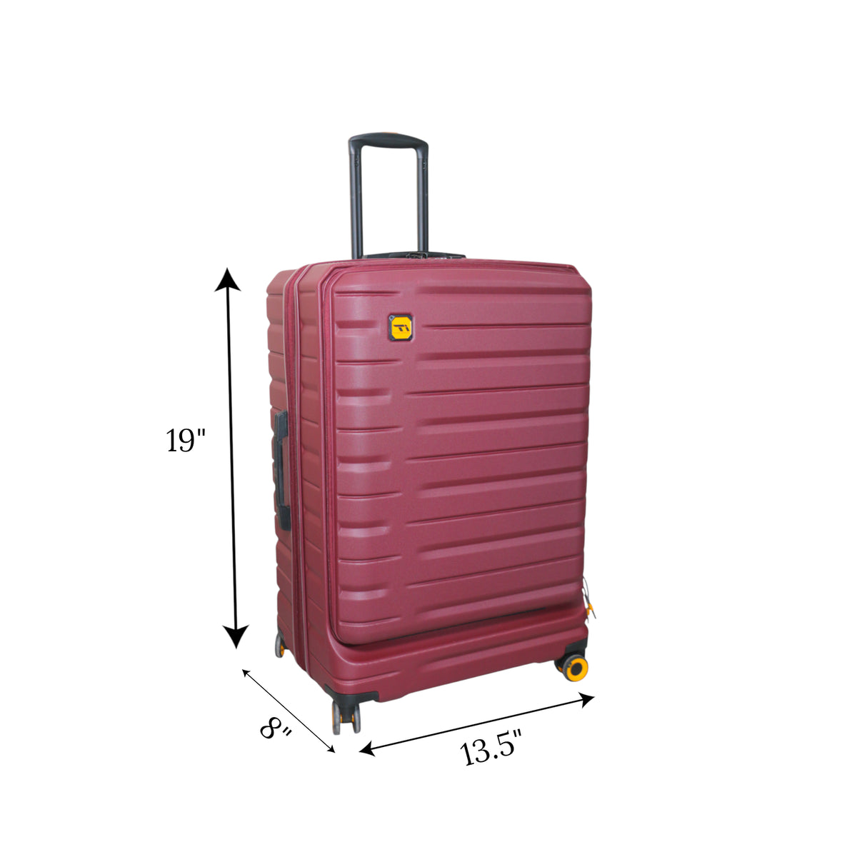 travel bag 20" hard maroon china 33251