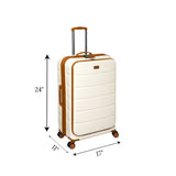 travel bag 24" hard milk white china 2319