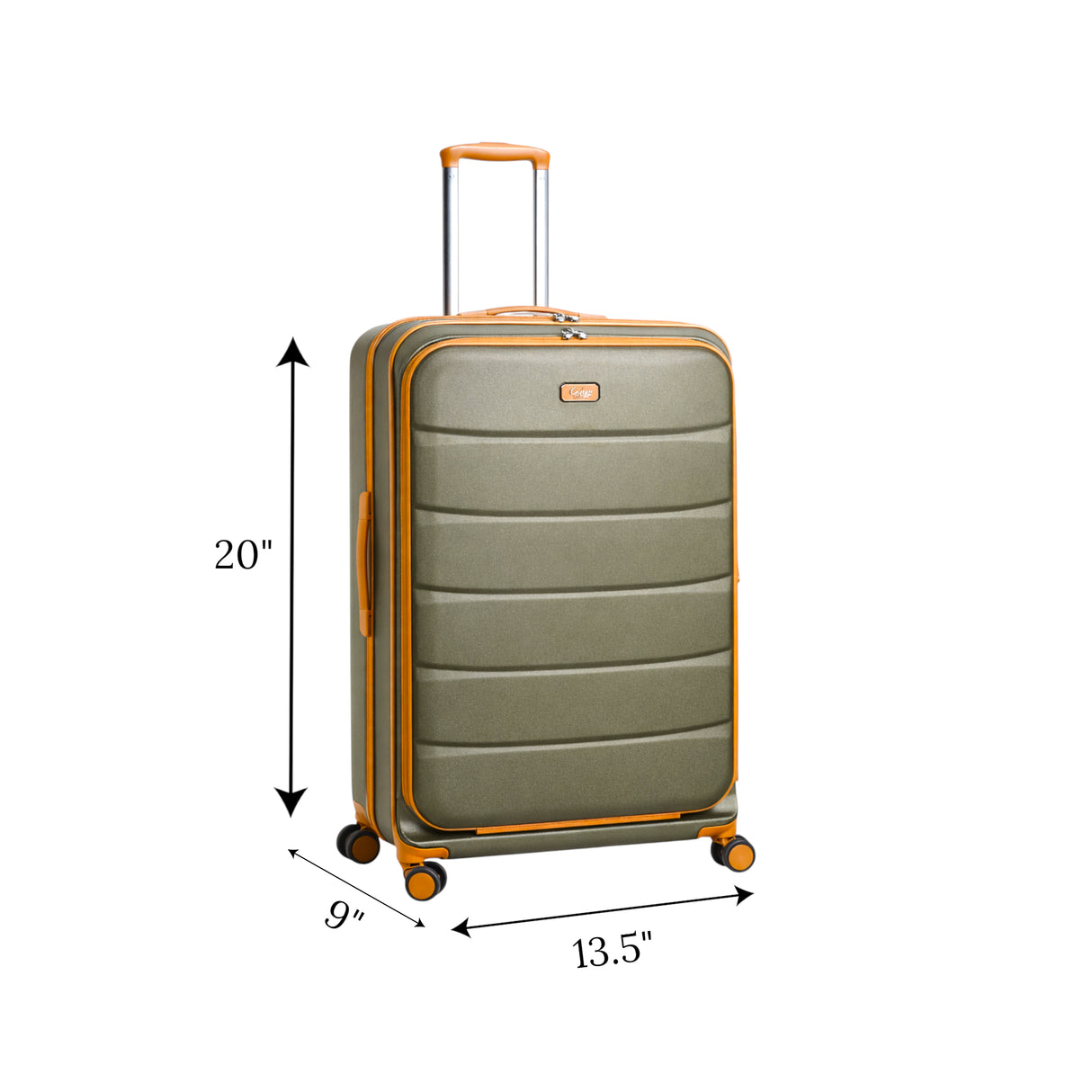 travel bag 20" hard coffee china 2319