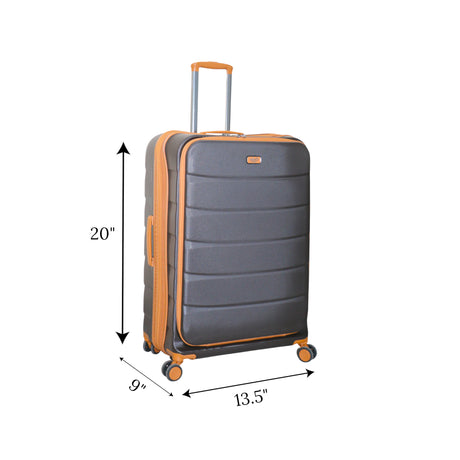 travel bag 20" hard dark brown china 2319