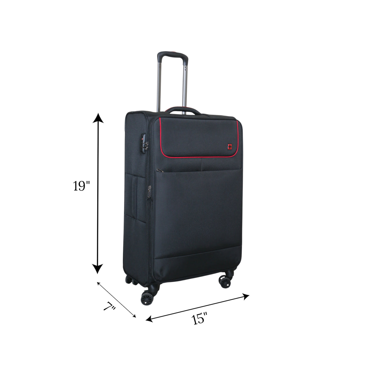 travel bag 20" black china 24357