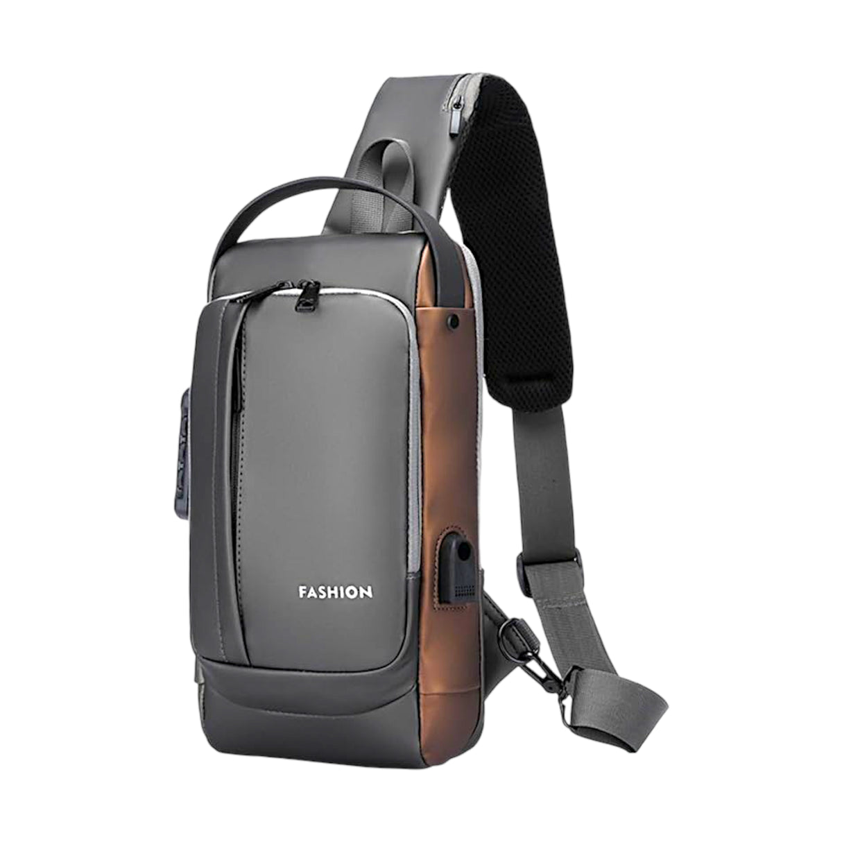 cross body bag gray gold china 9114