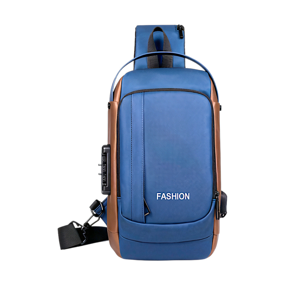 cross body bag blue gold china 9114