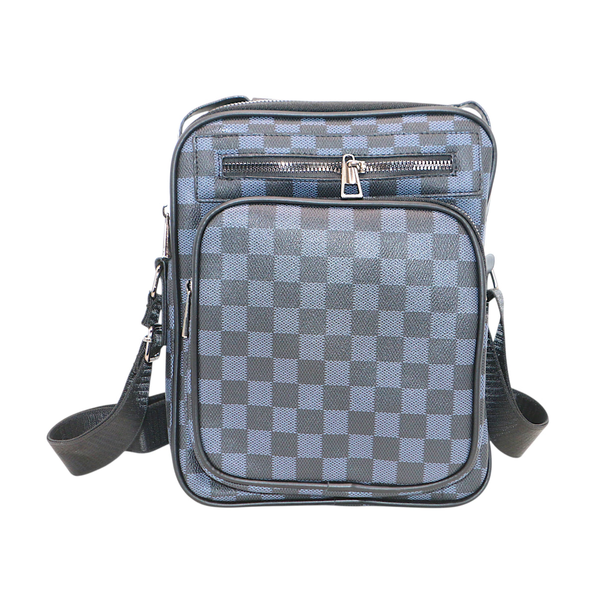 shoulder bag check gray black china c555-2