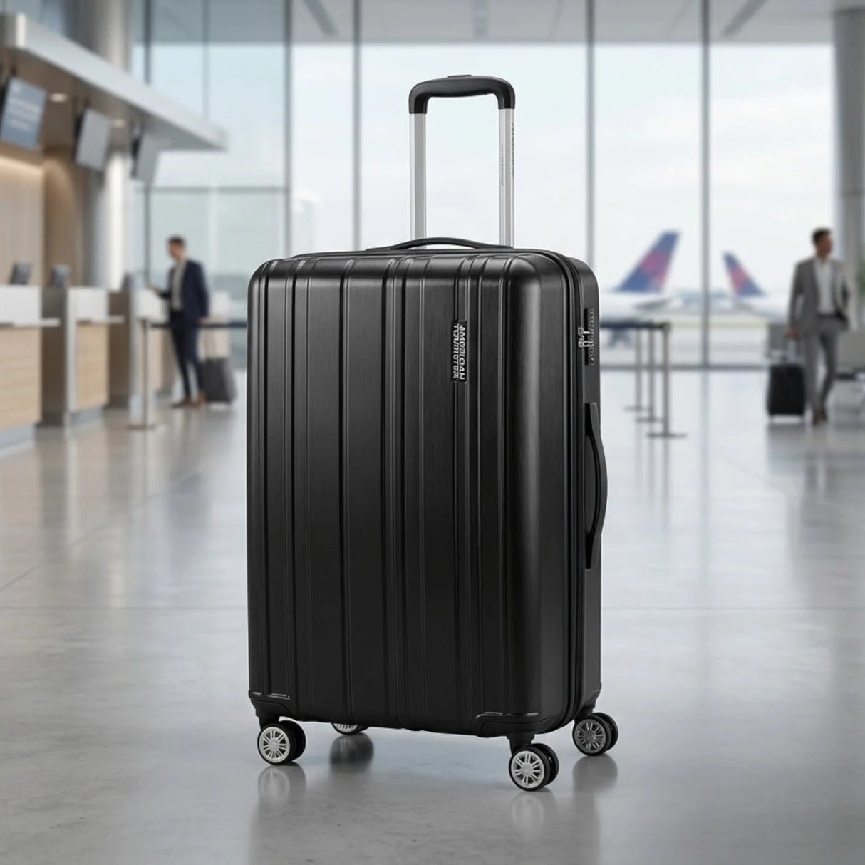travel bag hard 21'' black american tourister china tg6-18002