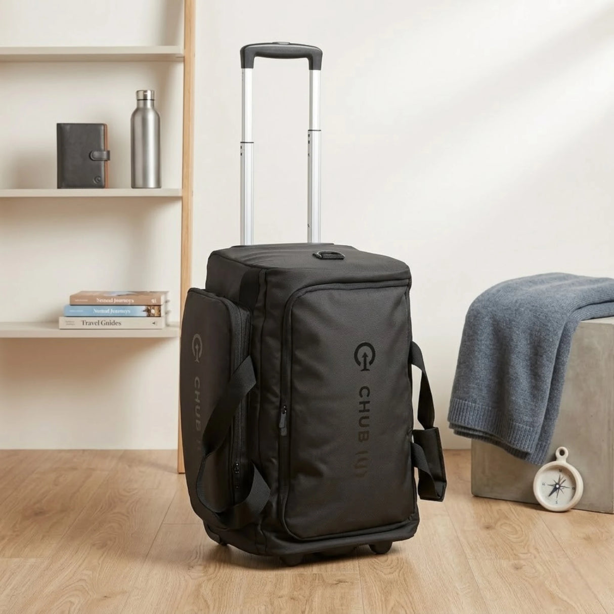 travel duffle bag trolly 20'' black chubont china lb101208