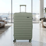 travel trolley bag 23.5" hard dark green 003