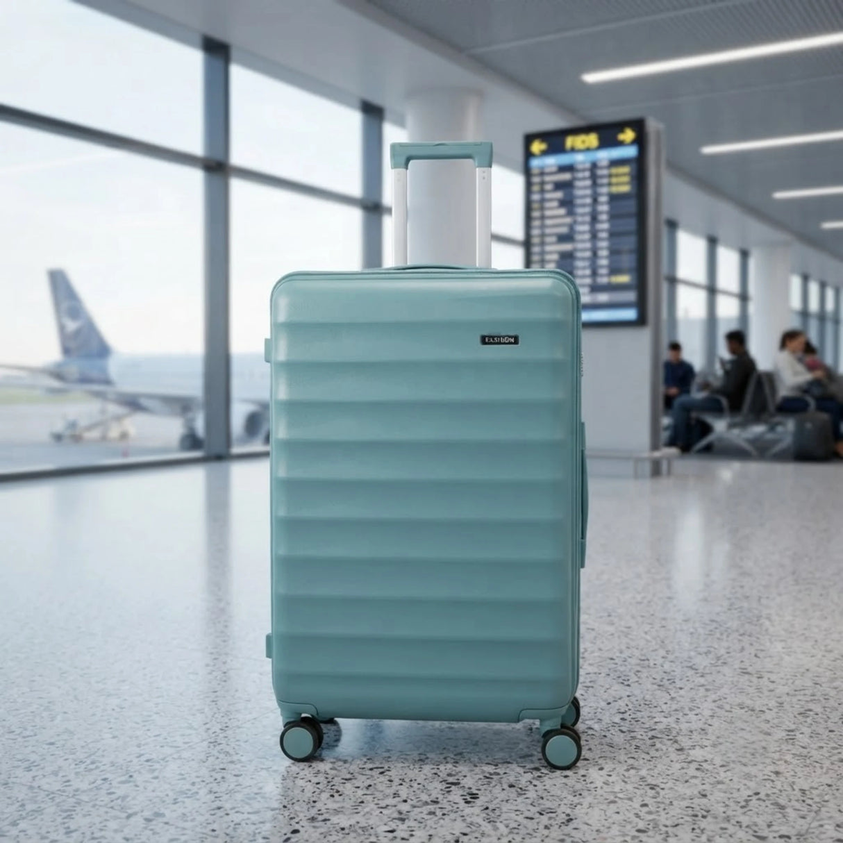 travel trolley bag 19" hard light sea green 003