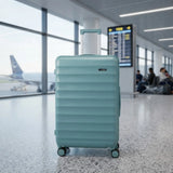travel trolley bag 28" hard light sea green 003