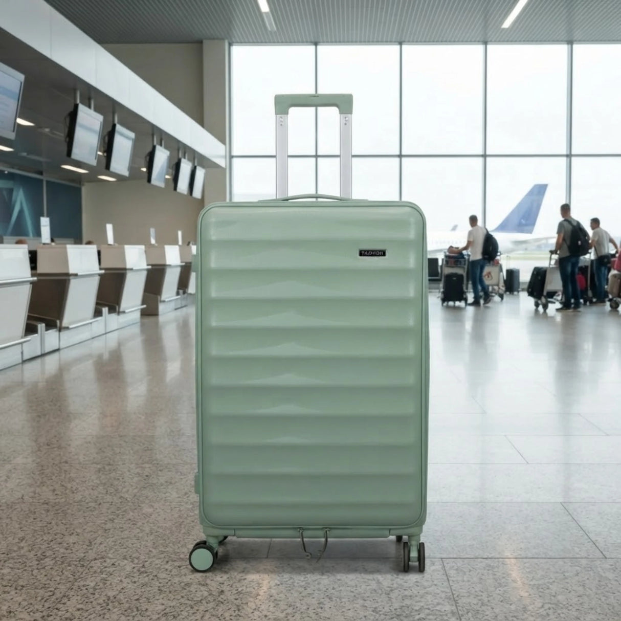 travel trolley bag 23.5" hard light green 003