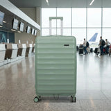 travel trolley bag 28" hard light green 003