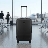 lvshi travel trolley bag 18.5" hard black 002