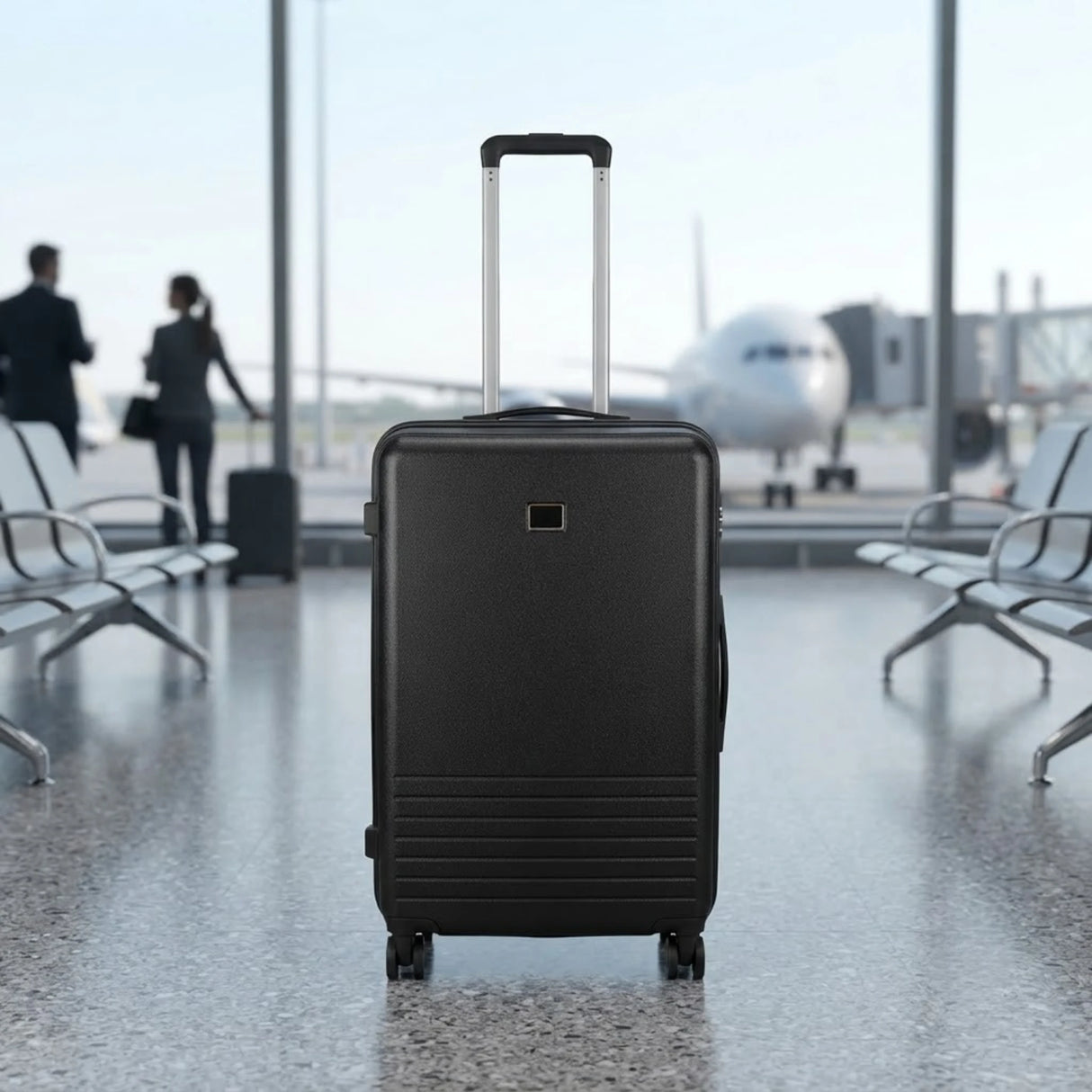 lvshi travel trolley bag 28" hard black 002